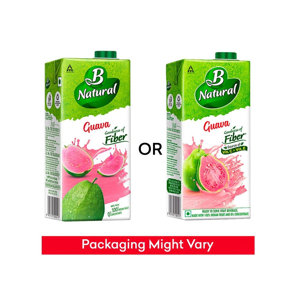 B Natural Guava Juice - Pack of 2 : 2 x 1 ltr
