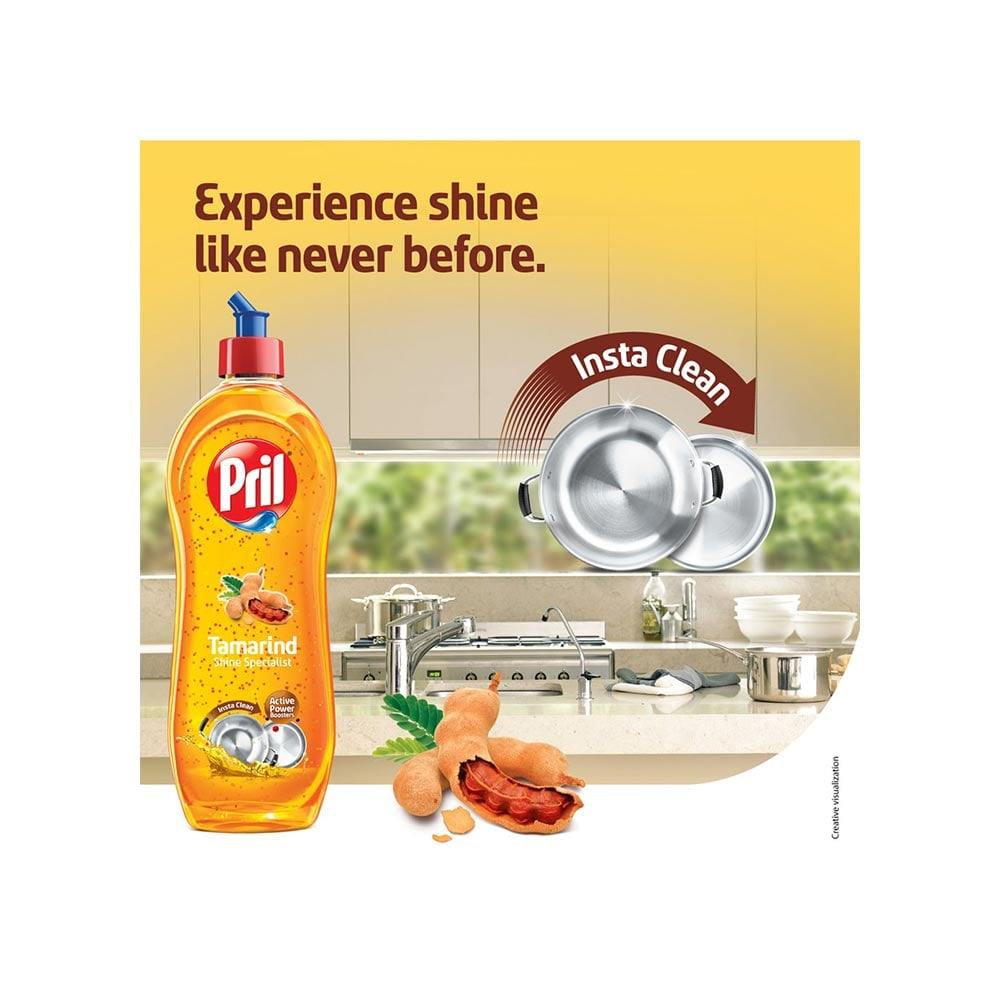 Pril Tamarind Shine Specialist Dishwash Gel : 750 ml