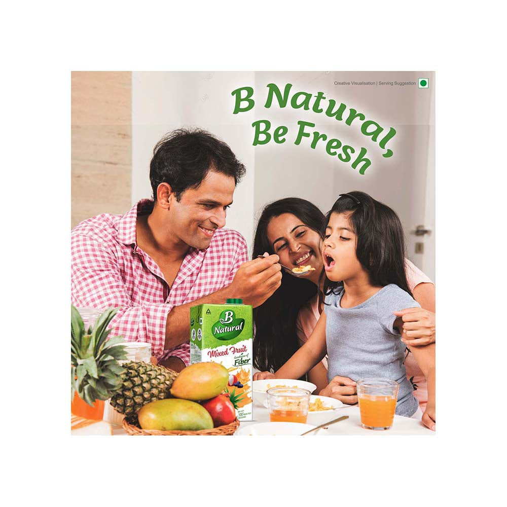 B Natural Mixed Fruit Juice - Pack of 2 : 2 x 1 ltr