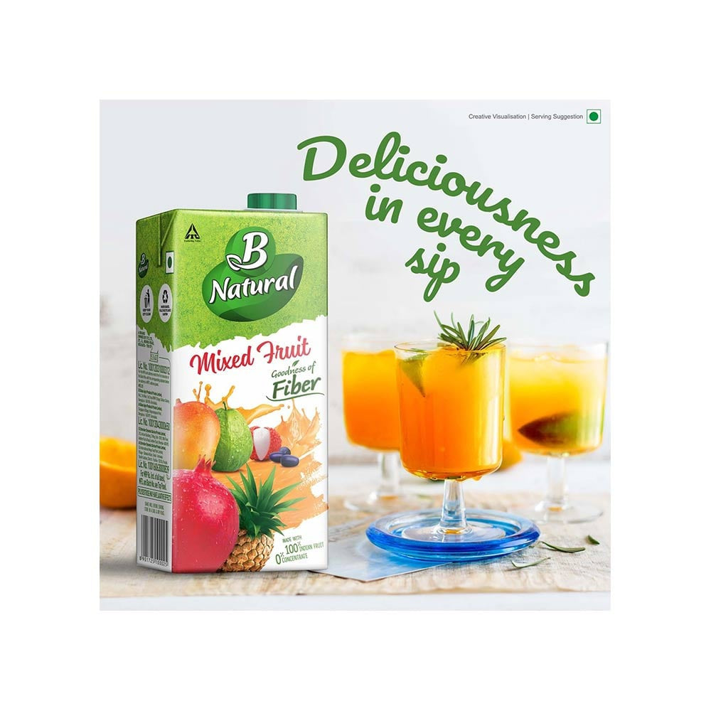 B Natural Mixed Fruit Juice - Pack of 2 : 2 x 1 ltr
