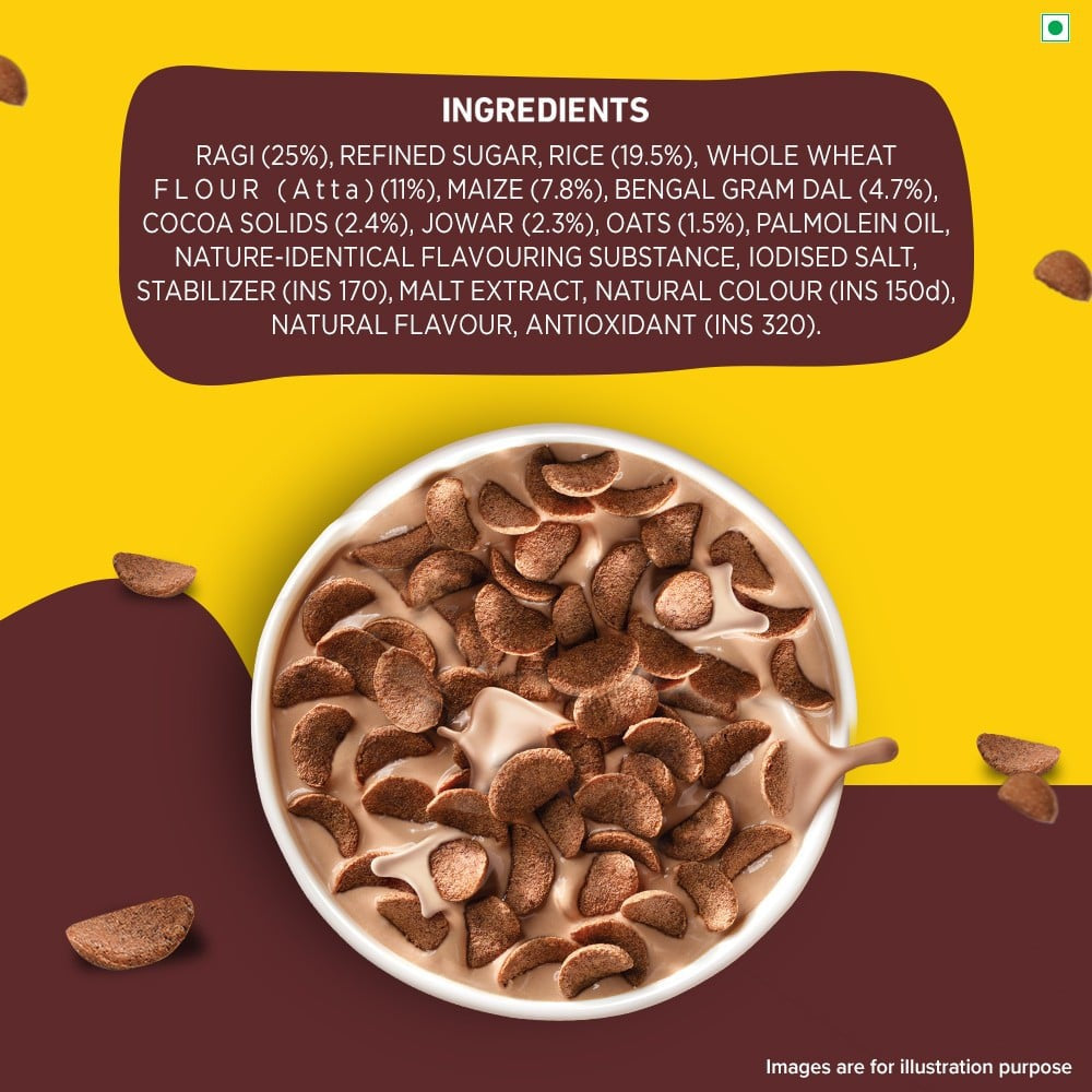 Tata Soulfull Ragi Bites Choco 7 Grains Kids Breakfast Cereal (No Maida) : 1.2 kg