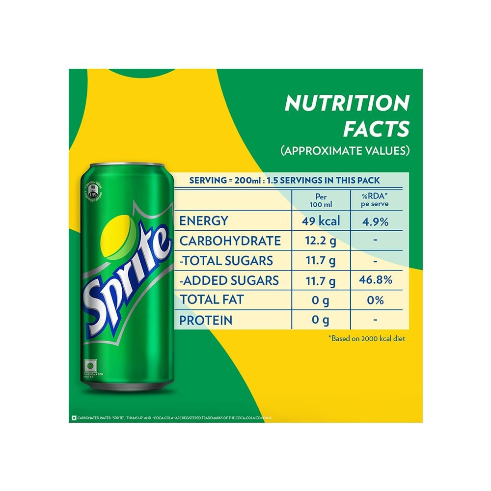 Sprite Lime Flavoured Soft Drink - Pack of 6 : 6 x 300 ml