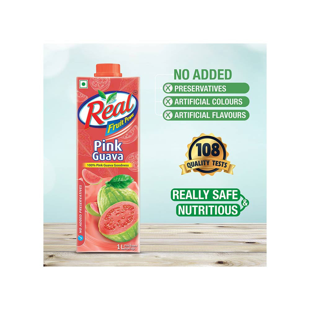 Real Fruit Power Pink Guava Juice : 1 ltr