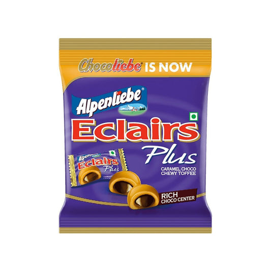 Alpenliebe Eclairs Plus Caramel Toffee Pack : 136 g