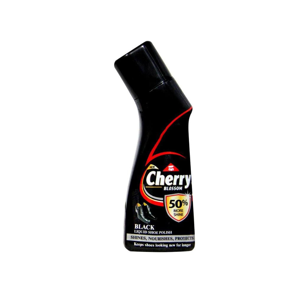 Cherry Blossom Dark Tan Liquid Shoe Polish + Black Liquid Shoe Polish Combo : 75ml + 75ml