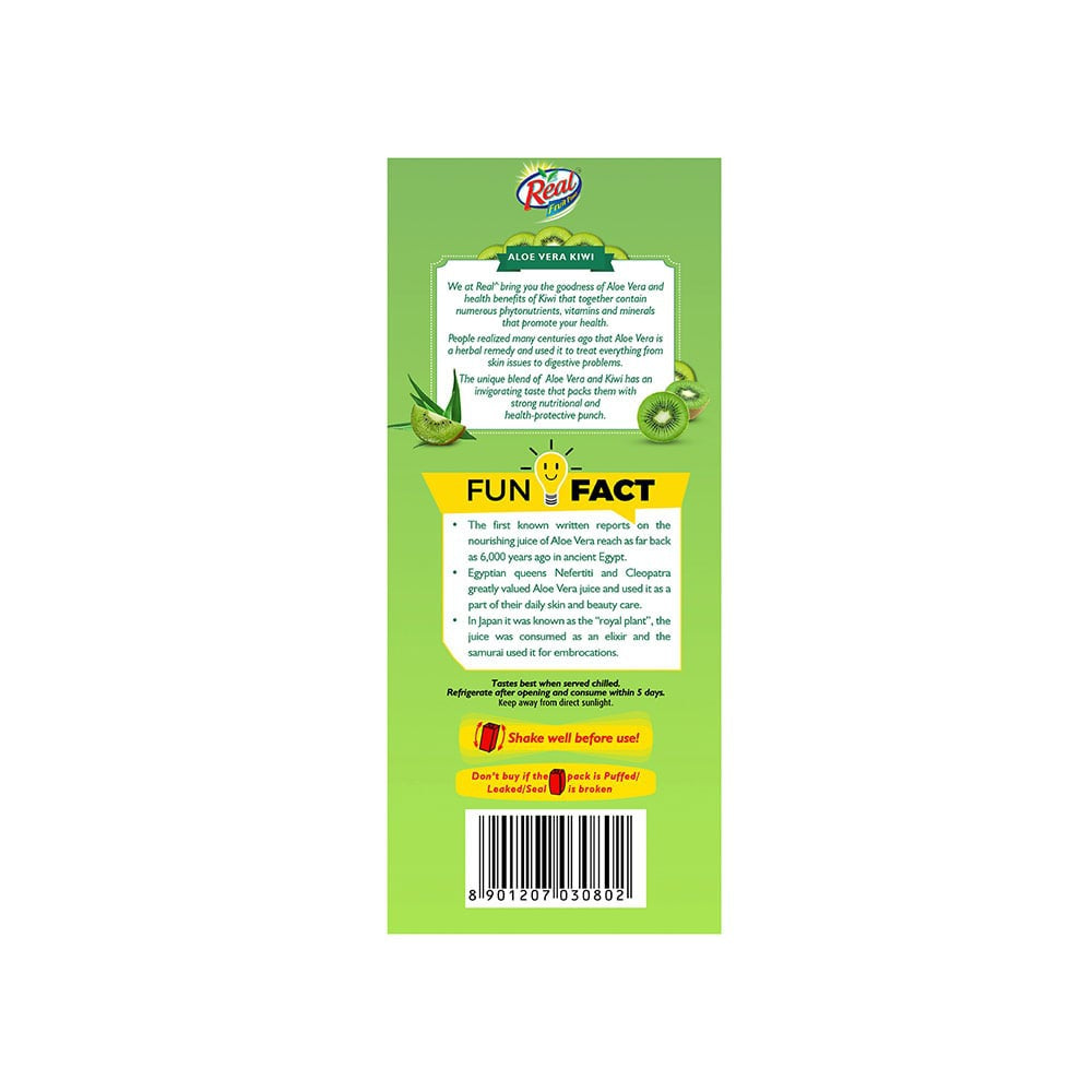 Real Aloe Vera Kiwi Juice : 1 ltr