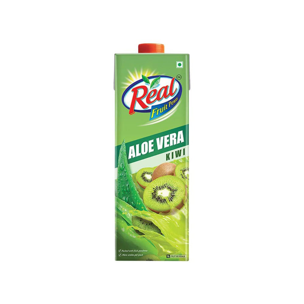 Real Aloe Vera Kiwi Juice - Pack of 2 : 2 x 1 ltr