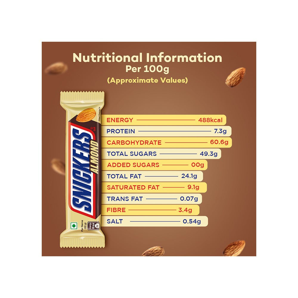 Snickers Almond Filled Bar : 45 g