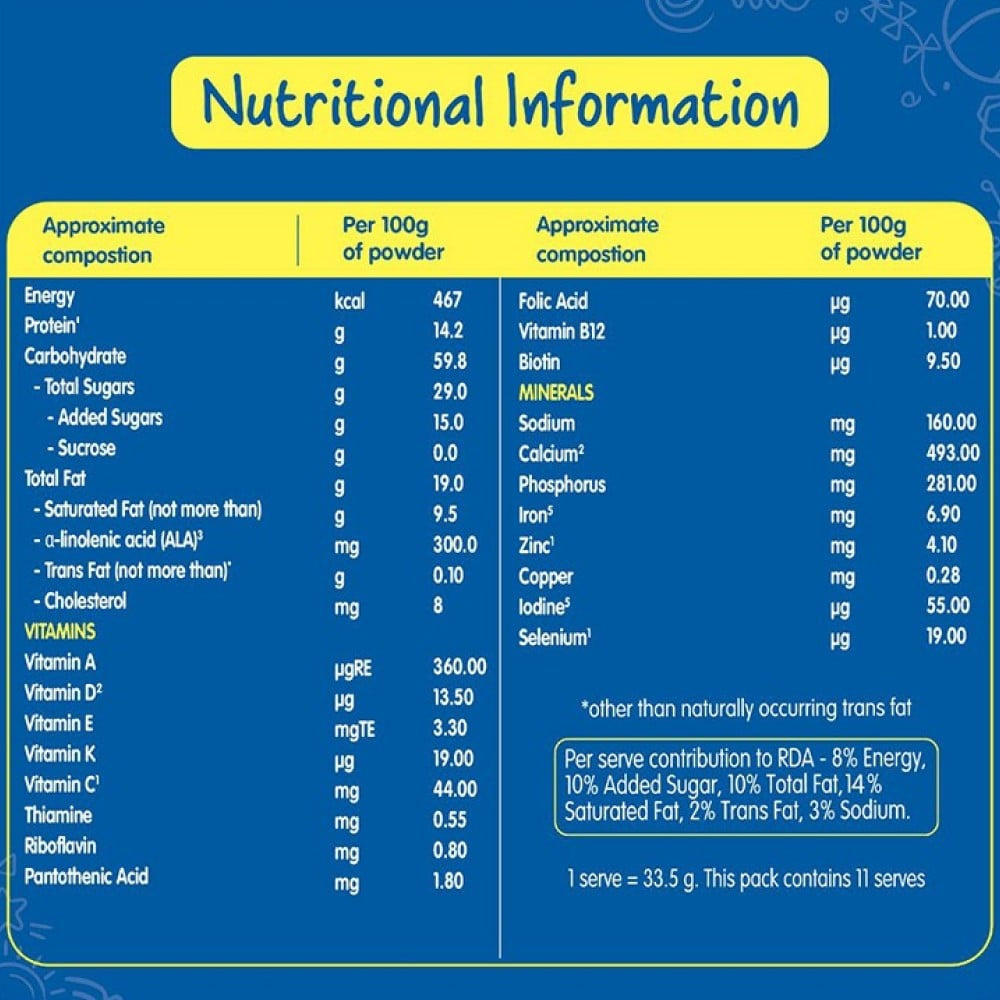 Nestle Lactogrow Nutritious Drink Mix (Biscuity Vanilla Flavour (2 - 6 years) : 400 g