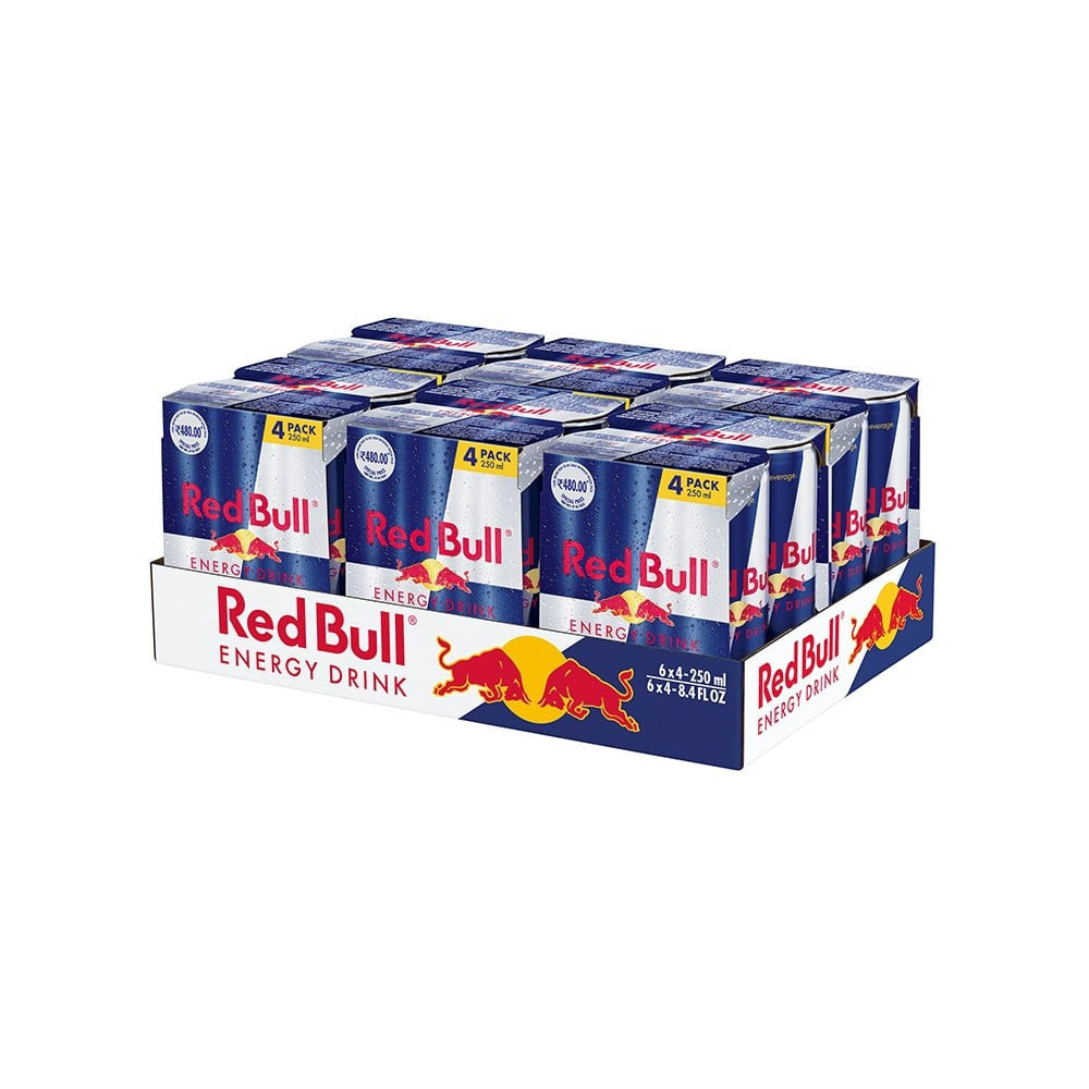 Red Bull Energy Drink (4 x 250 ml) - Pack of 6 : 6 x 4 x 250 ml