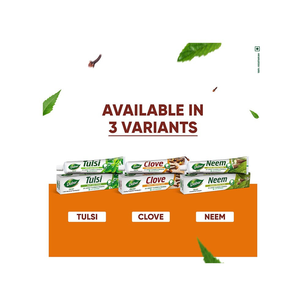 Dabur Clove Cavity Protection Herbal Toothpaste : 200 g