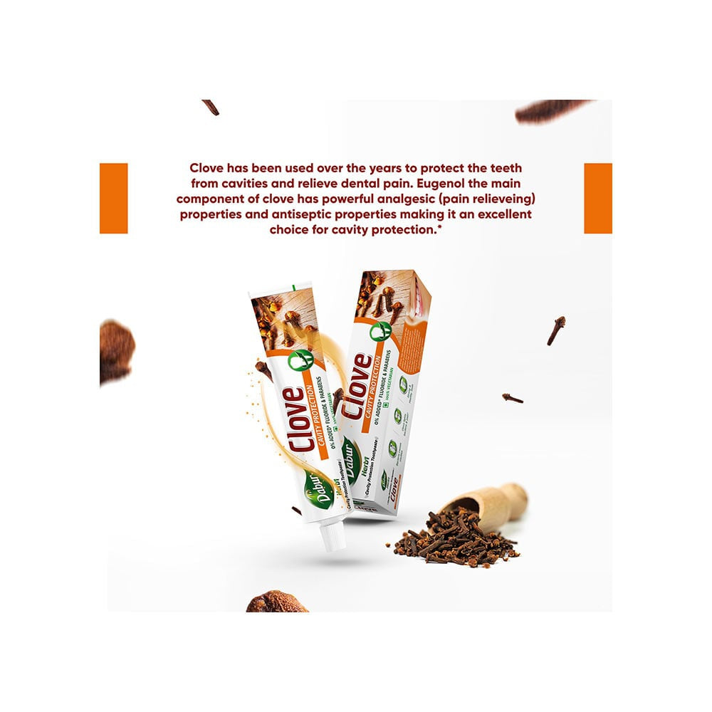 Dabur Clove Cavity Protection Herbal Toothpaste : 200 g