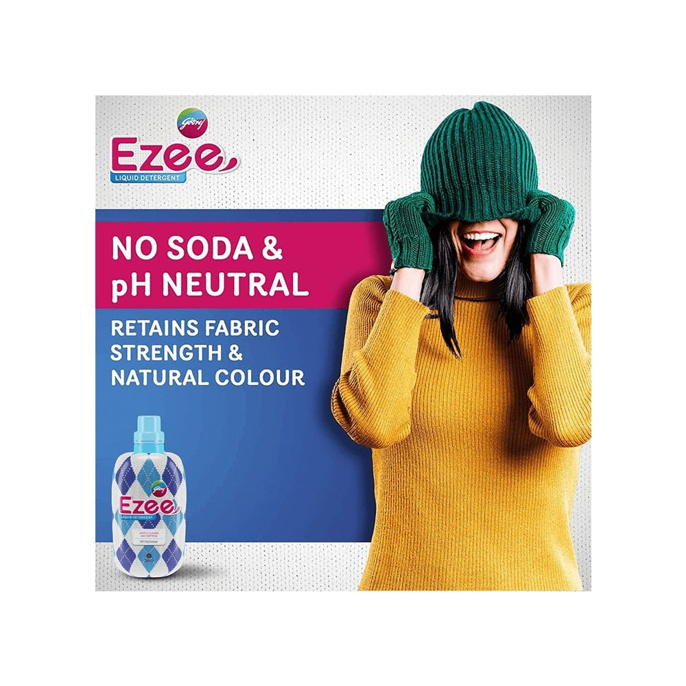 Godrej Ezee Woollen Liquid Detergent For Winterwear- Chiffon & Silks : 2 kg