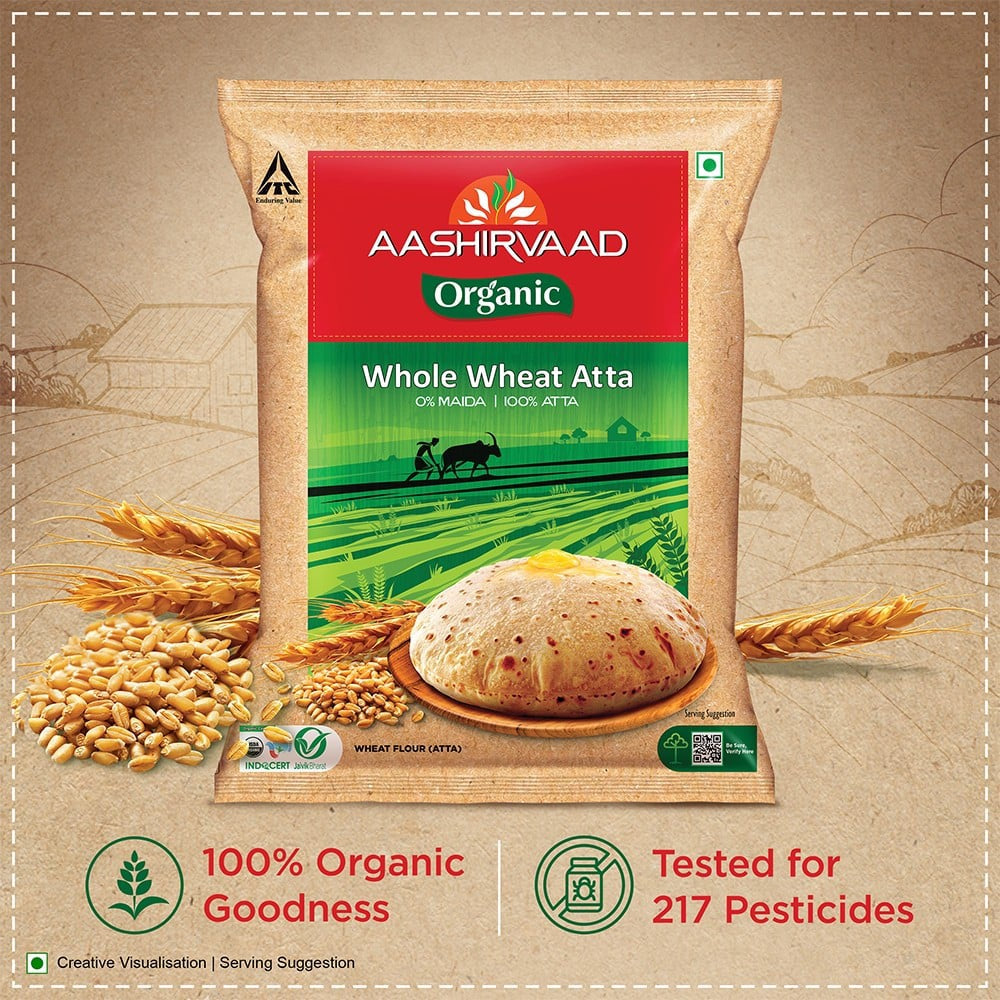 Aashirvaad Organic Atta : 1 kg