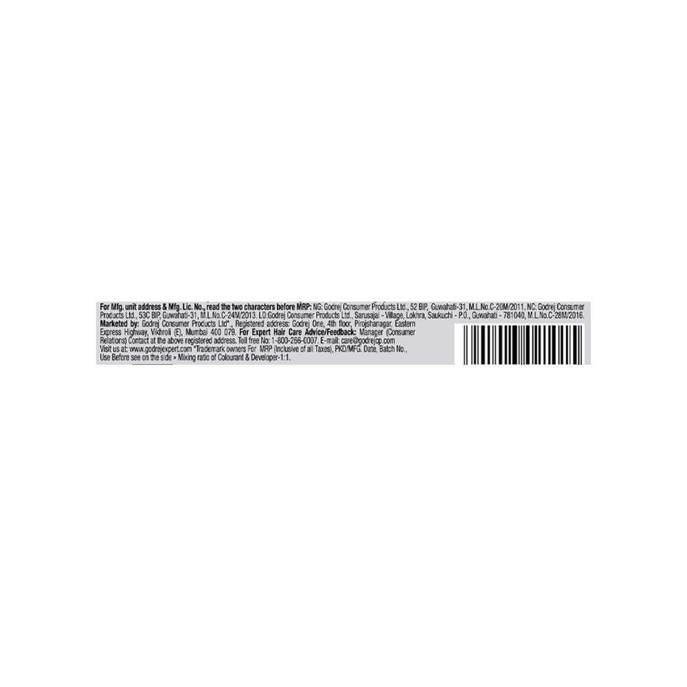 Godrej Expert Rich Hair Colour for Women & Men (Natural Black) : 1 pack (80 g + 80 ml)