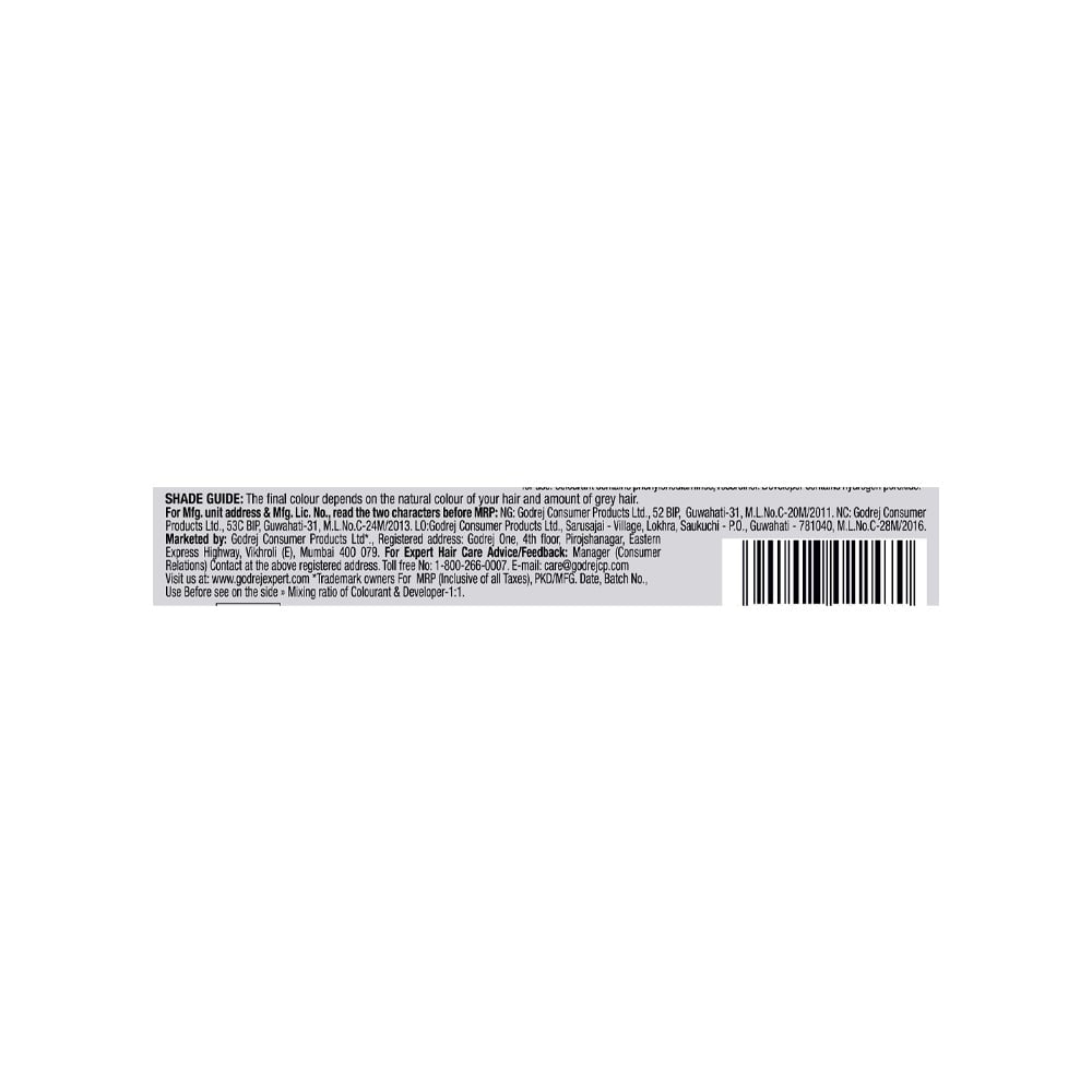 Godrej Expert Rich Hair Colour for Women & Men (Natural Brown) : 4 x (20 g + 20 ml)