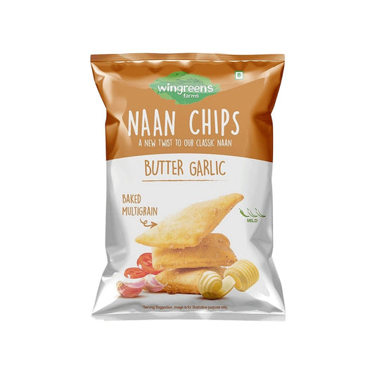 Wingreens Farms Butter Garlic Naan Chips : 150 g