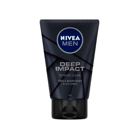 Nivea Men Deep Impact Intense Clean Face Wash : 100 ml