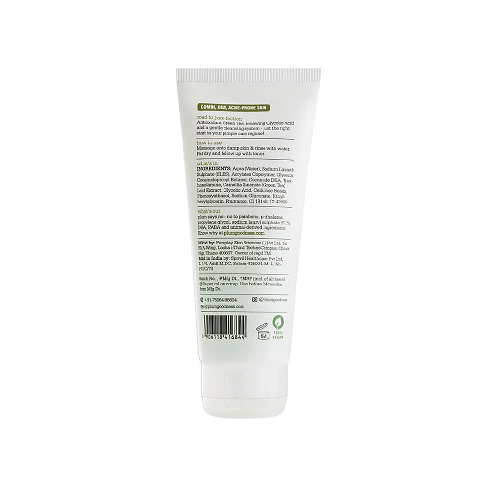Plum Green Tea Pore Cleansing Face Wash : 50 ml