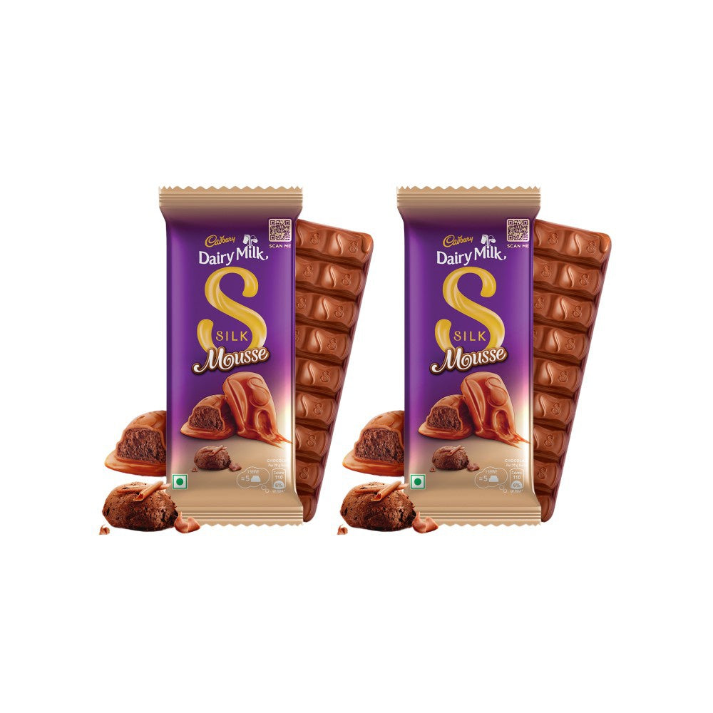 Cadbury Dairy Milk Silk Mousse Milk Chocolate Bar - Pack of 2 : 2 x 116 g