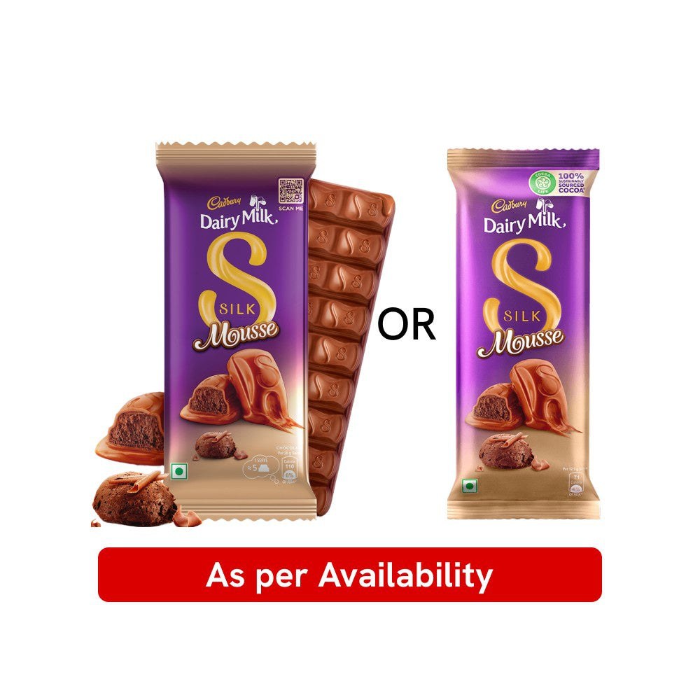 Cadbury Dairy Milk Silk Mousse Milk Chocolate Bar - Pack of 2 : 2 x 116 g