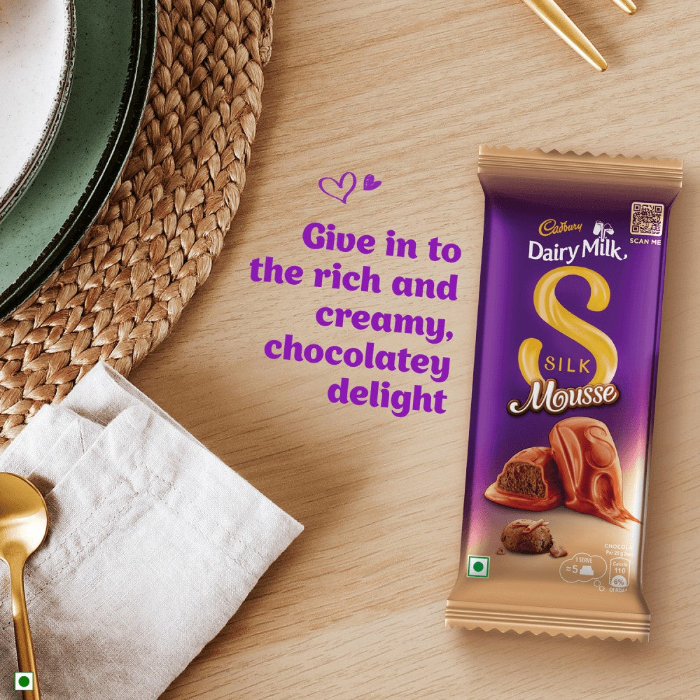 Cadbury Dairy Milk Silk Mousse Milk Chocolate Bar - Pack of 2 : 2 x 116 g