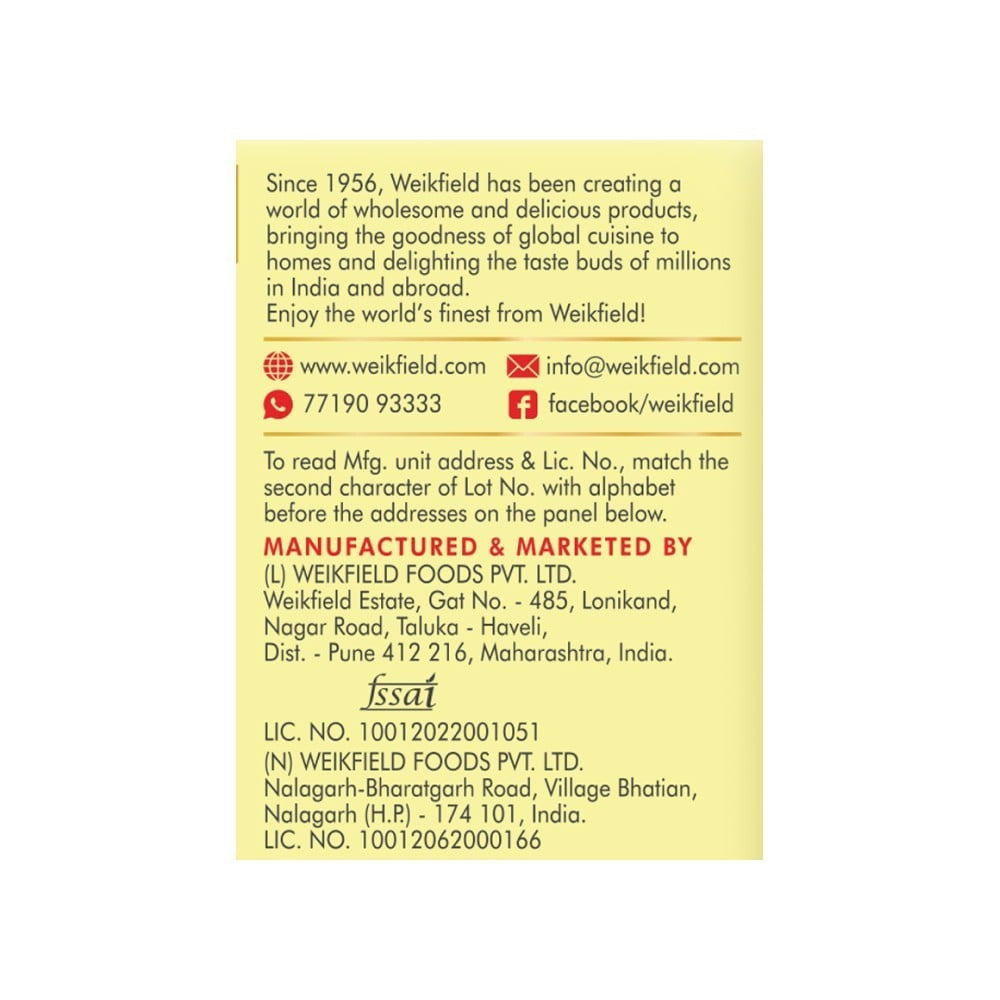 Weikfield Cooker Cake Mix Vanilla Flavour : 150 g