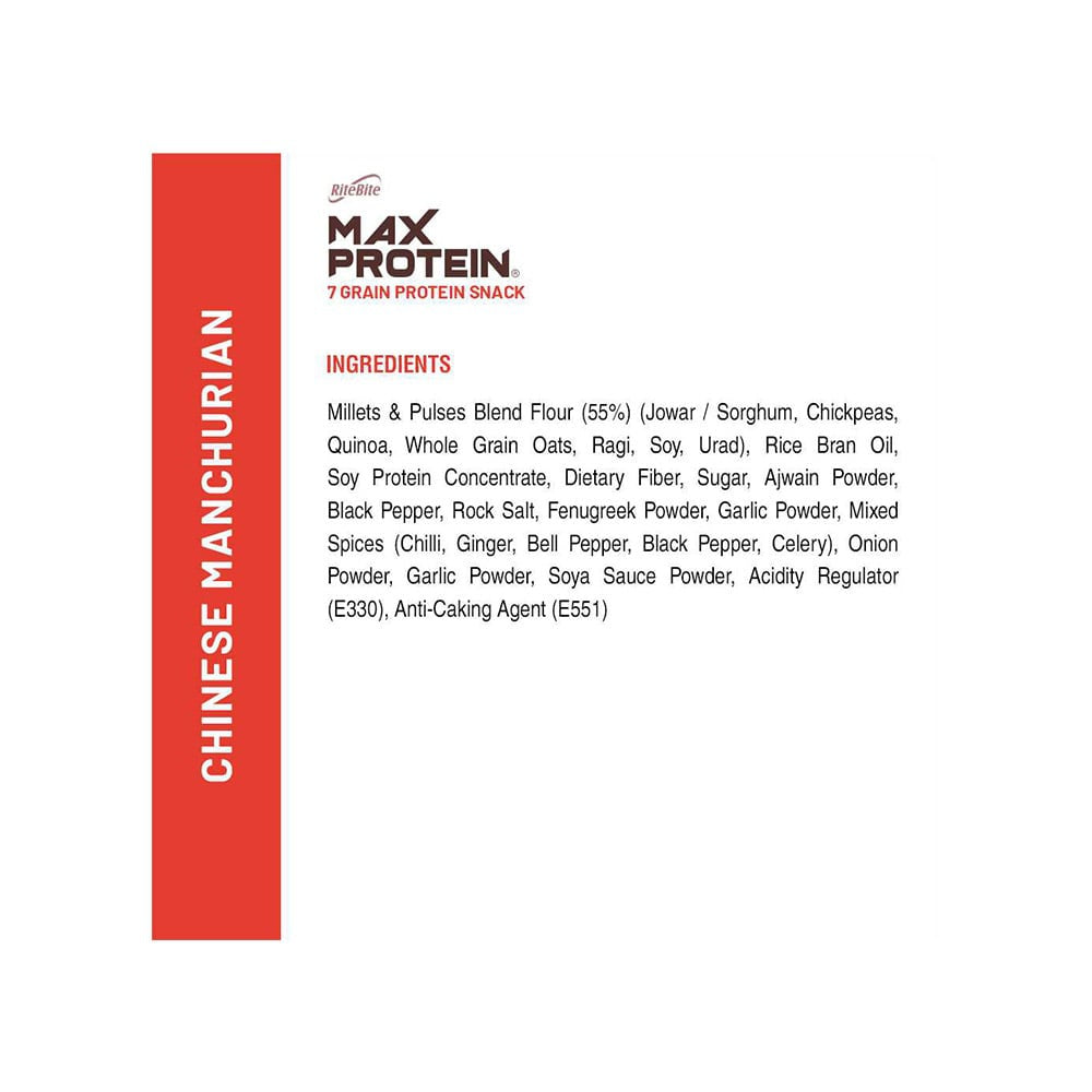 RiteBite Max Protein Chinese Manchurian Chips : 60 g