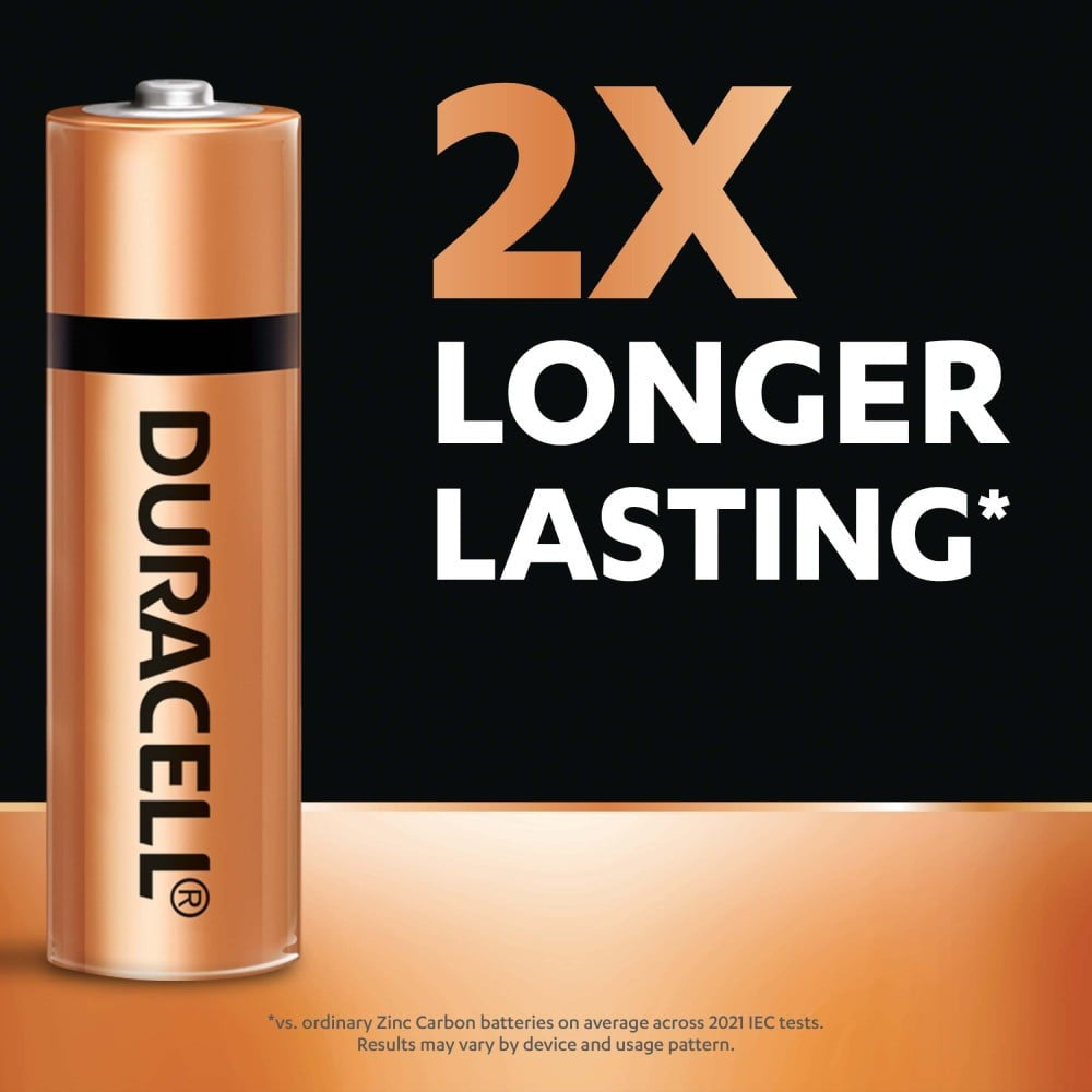 Duracell AA Alkaline Battery : 1 pack (2 pieces)