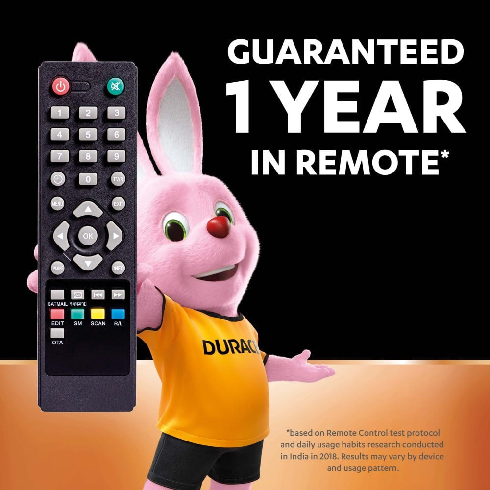 Duracell AAA Alkaline Battery : 1 pack (4 pieces)