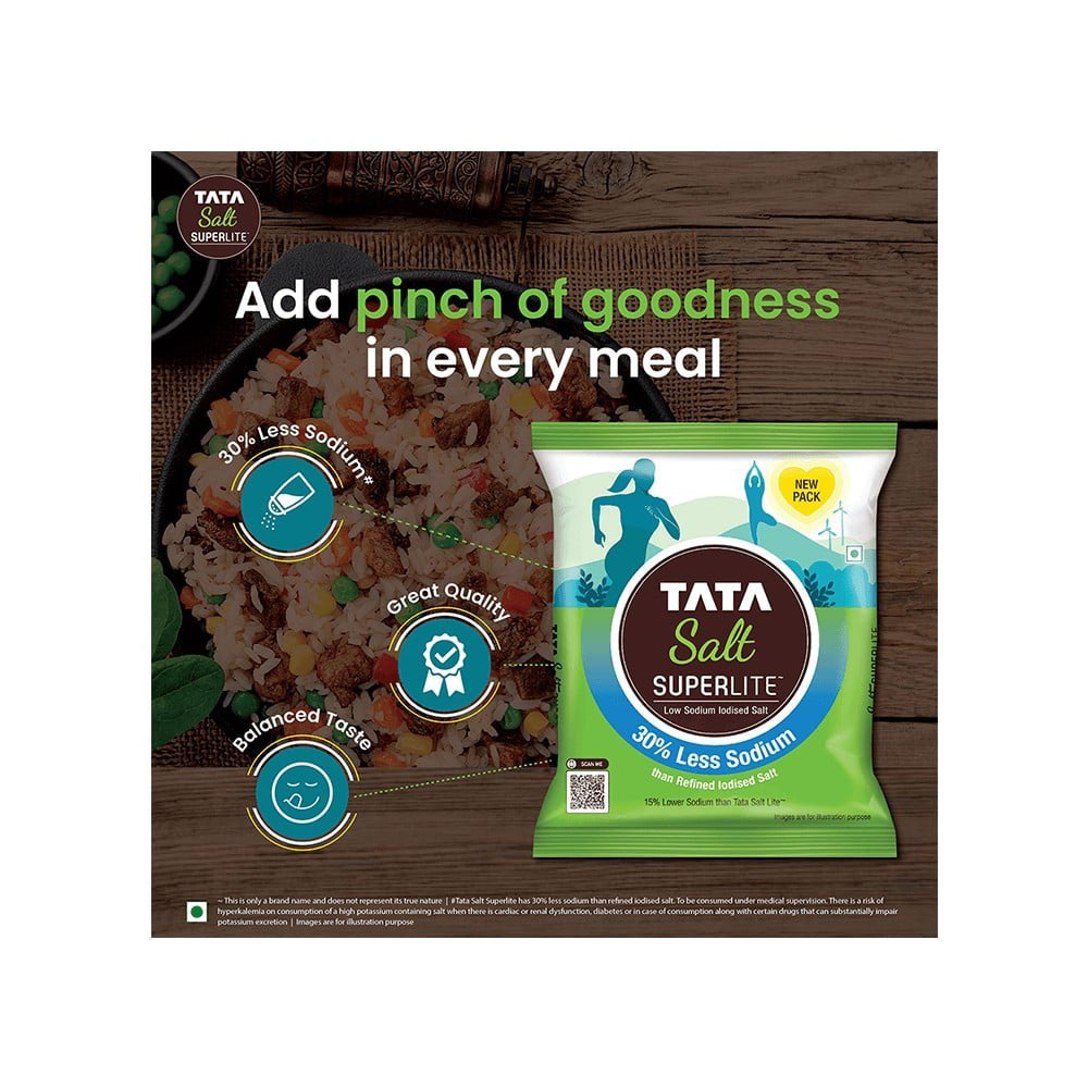 Tata Salt Superlite (30% Less Sodium) : 1 kg