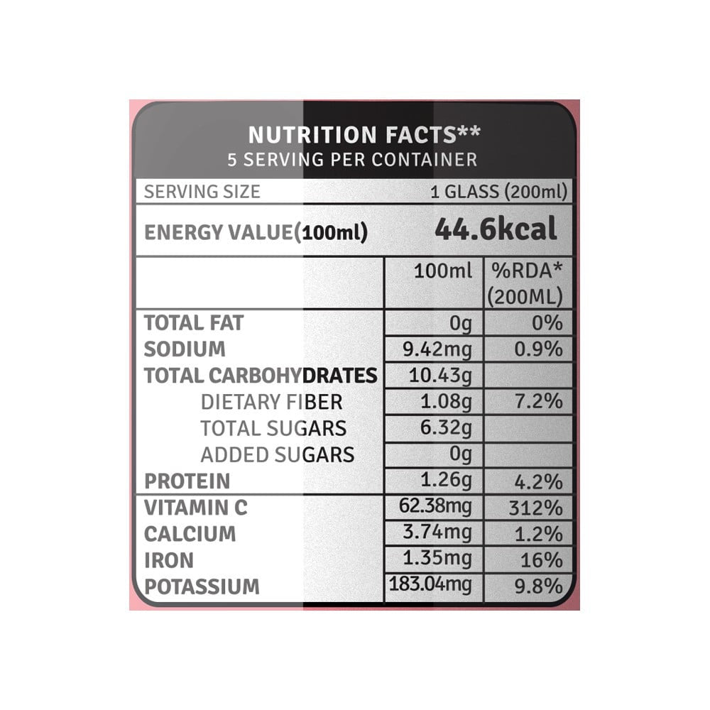 Raw Pressery Mixed Fruit Juice - Pack of 2 : 2 x 1 ltr