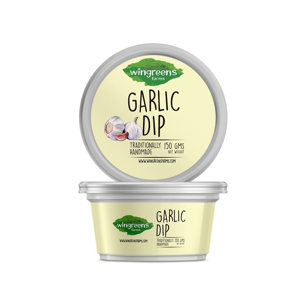 Wingreens Farms Garlic Dip - Pack of 2 : 2 x 150 g