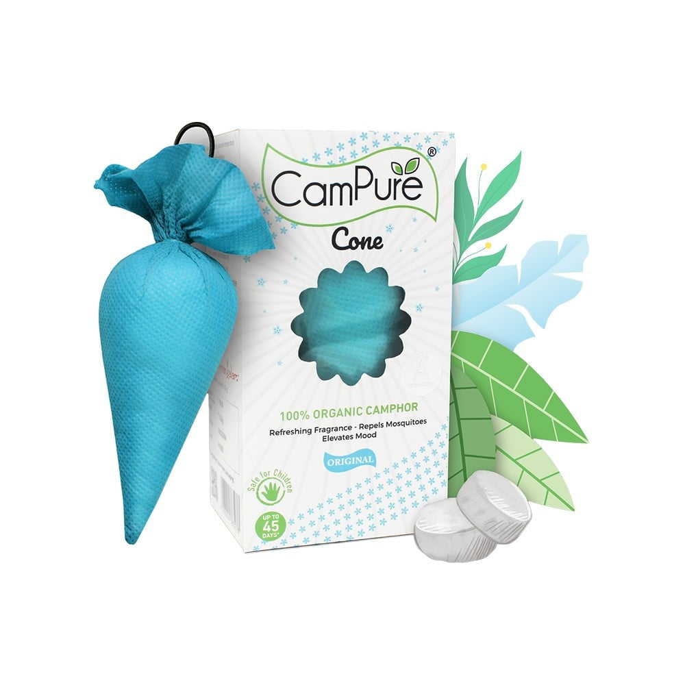 CamPure Camphor Car Freshener Cone - Original : 60 g