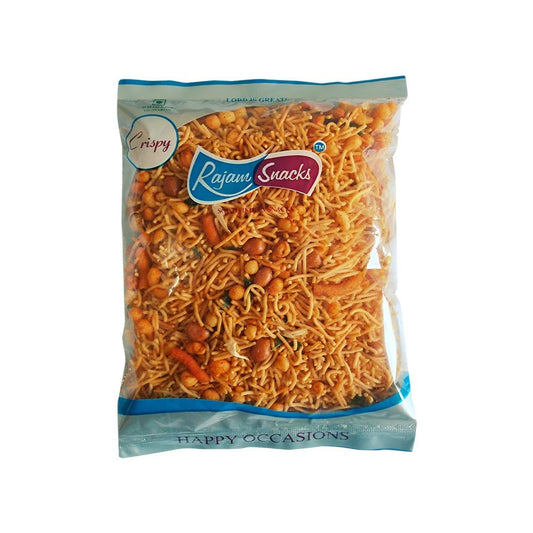 Rajam Snacks Garlic Mixture Namkeen : 180 g