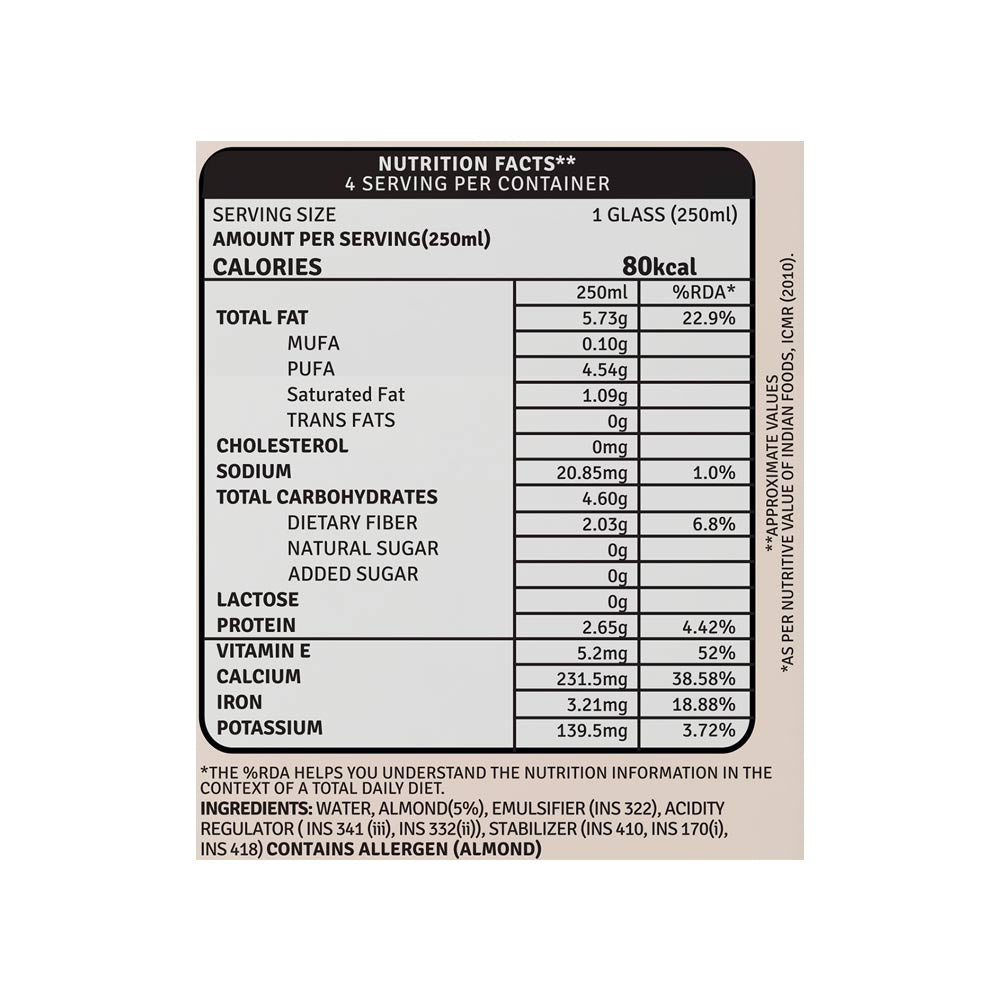 Raw Pressery Cacao Almond Beverage : 1 ltr