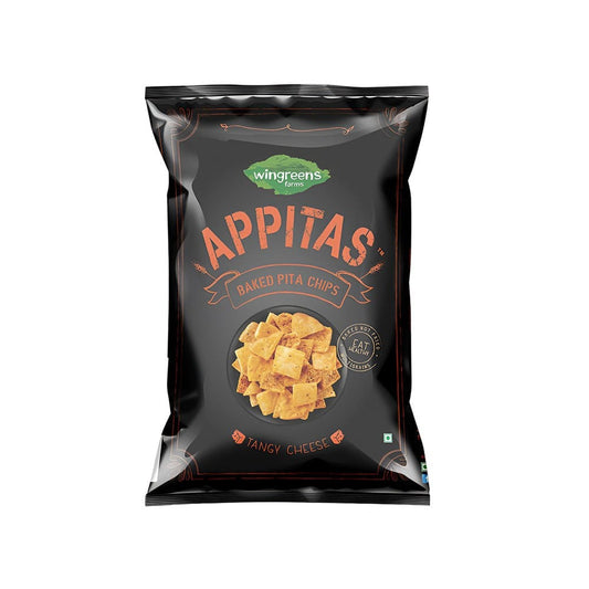 Wingreens Farms Appitas Tangy Cheese Baked Pita Chips : 60 g