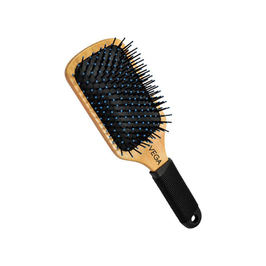 Vega Wooden Paddle Hair Brush (Black) : 1 unit