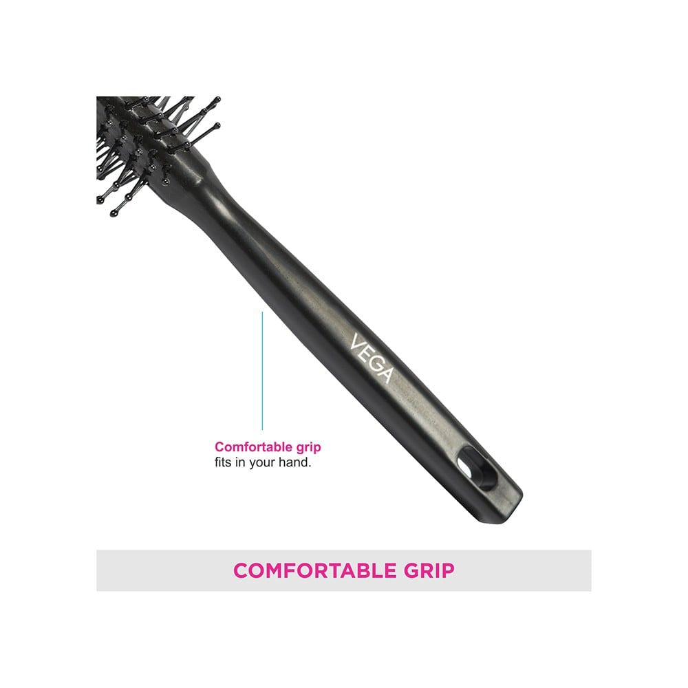Vega Round Hair Brush (Colour may Vary) : 1 unit