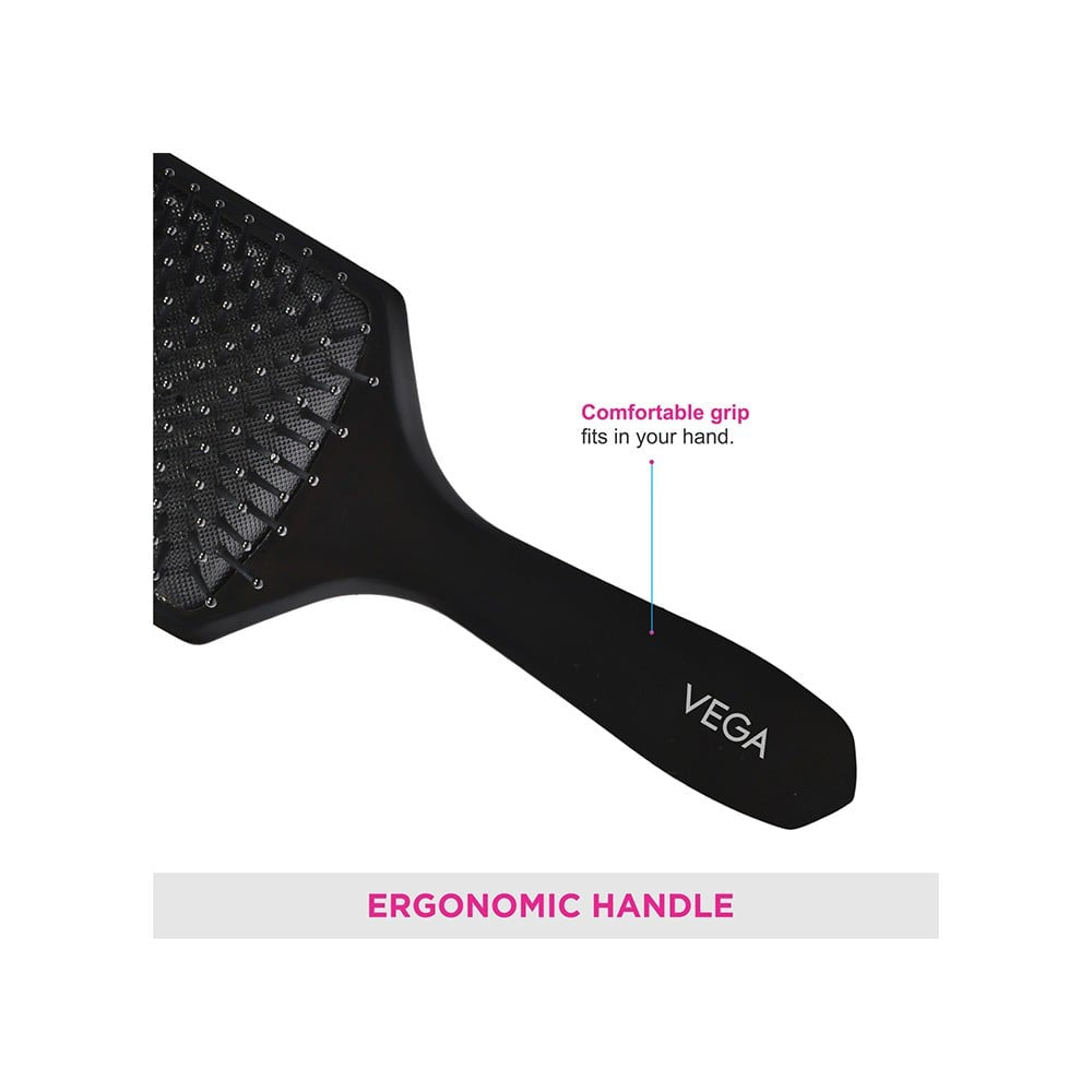 Vega Paddle Hair Brush - 8586 (Black) : 1 unit