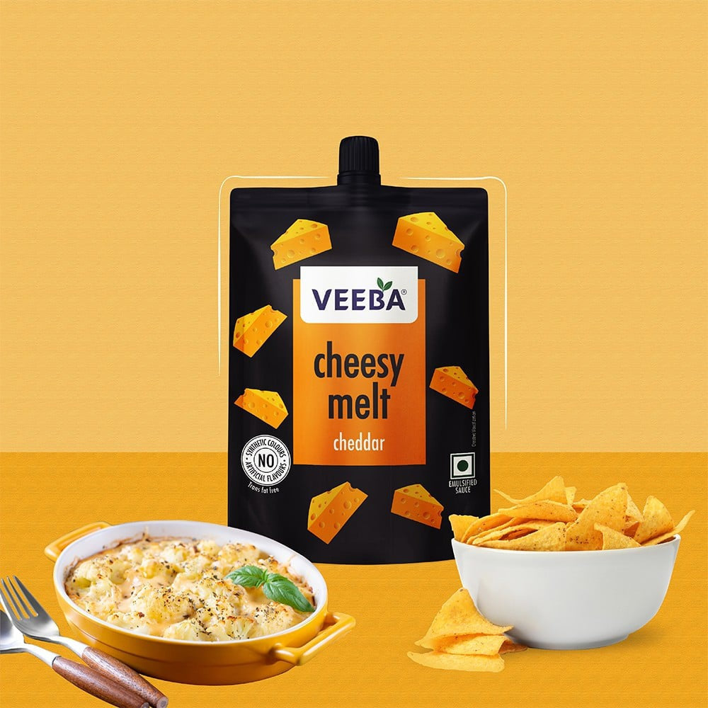 Veeba Cheesy Melt Cheddar Dip : 200 g