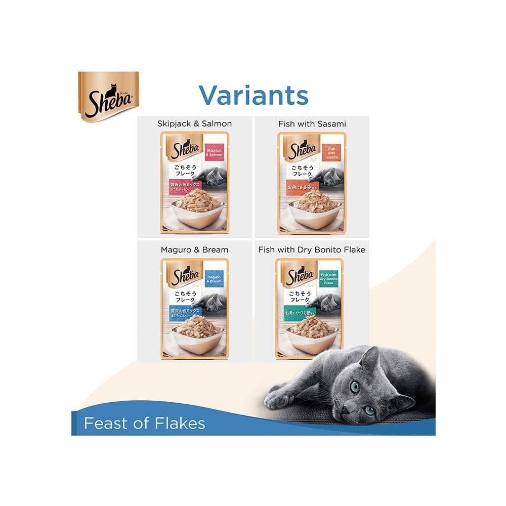 Sheba Rich - Maguro & Bream Wet Cat Food : 12 x 35 g