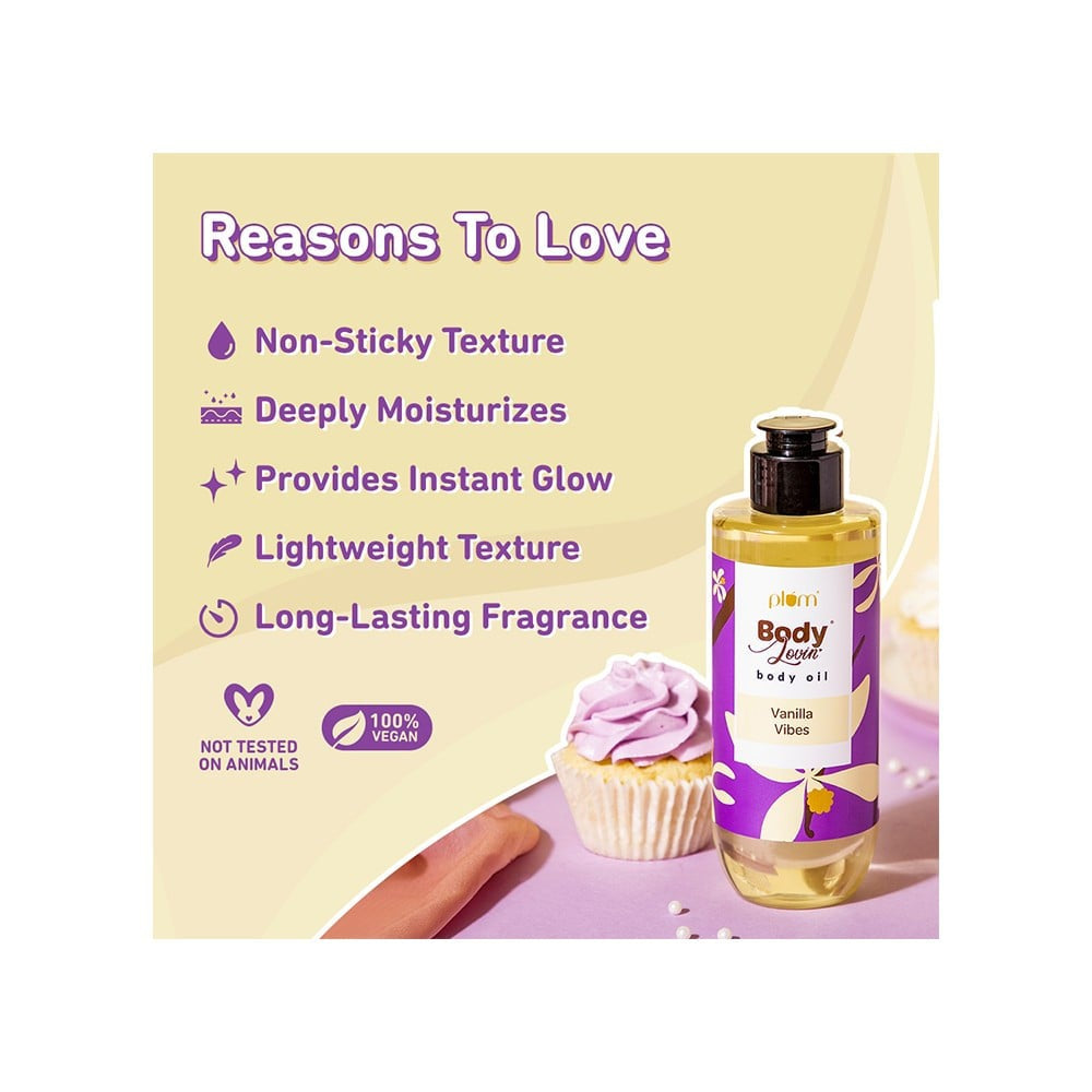 Plum BodyLovin' Vanilla Vibes Body Oil : 200 ml