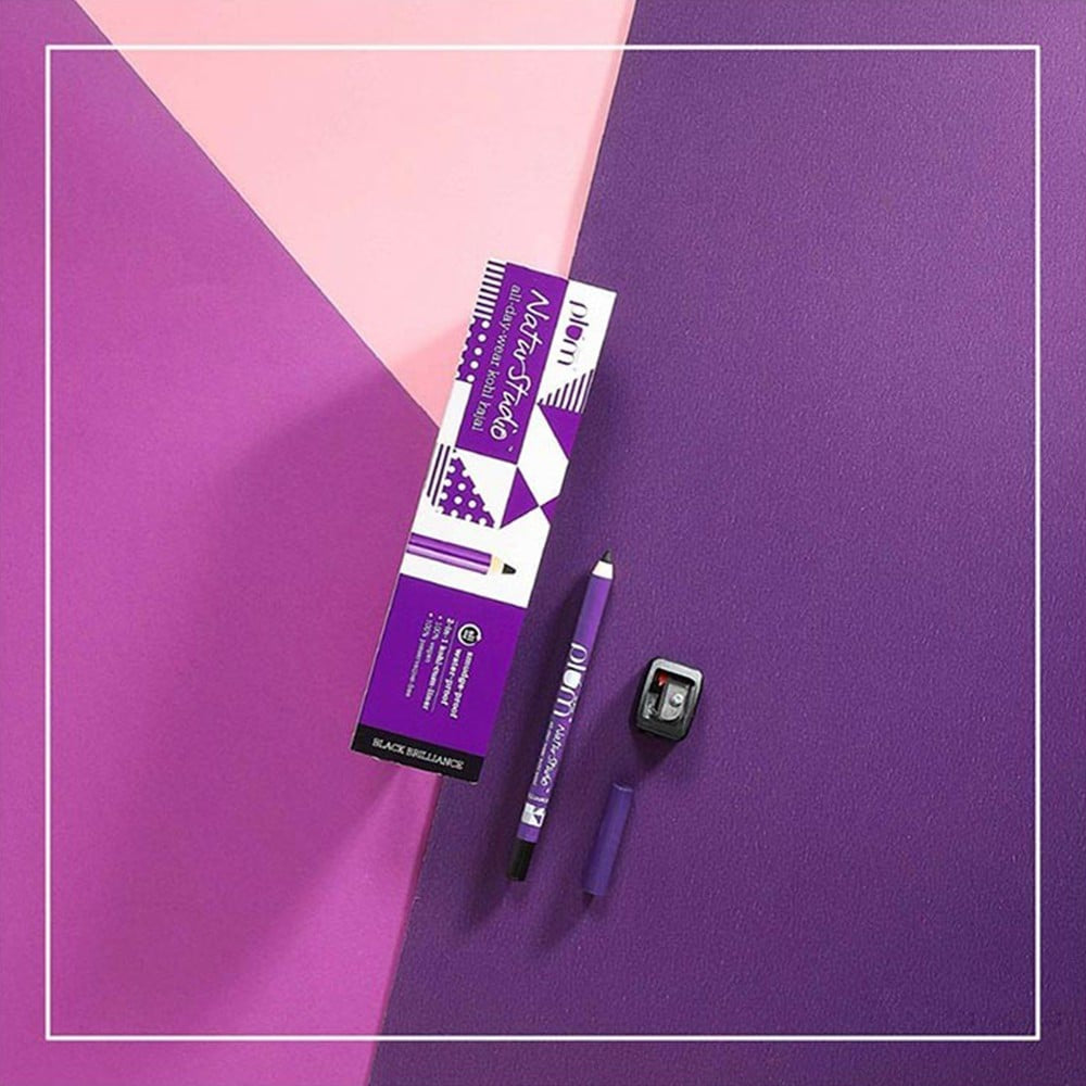 Plum NaturStudio All-Day-Wear Kohl Kajal with Free Sharpener (Black Brilliance) : 1.2 g