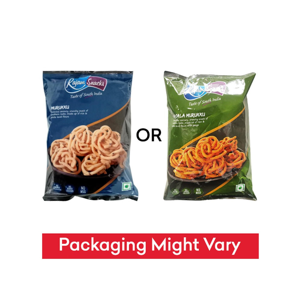 Rajam Snacks Masala Murukku Namkeen - Pack of 2 : 2 x 150 g