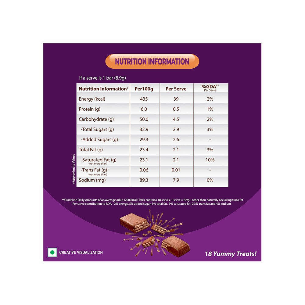 Nestle Munch Coated Crunchy Wafer Chocolate Pack - Pack of 2 : 2 x 151.3 g (17 x 8.9 g)