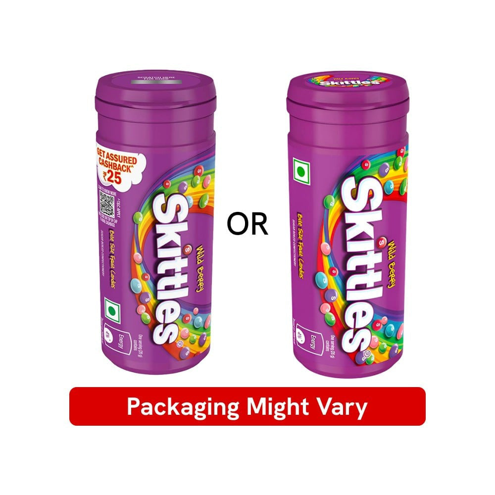 Skittles Wild Berry Bite Size Fruit Candy - Pack of 2 : 2 x 30.4 g