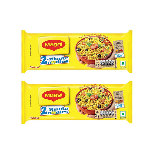Maggi Masala - 2 Minutes Instant Noodles - Pack of 2 : 2 x 280 g