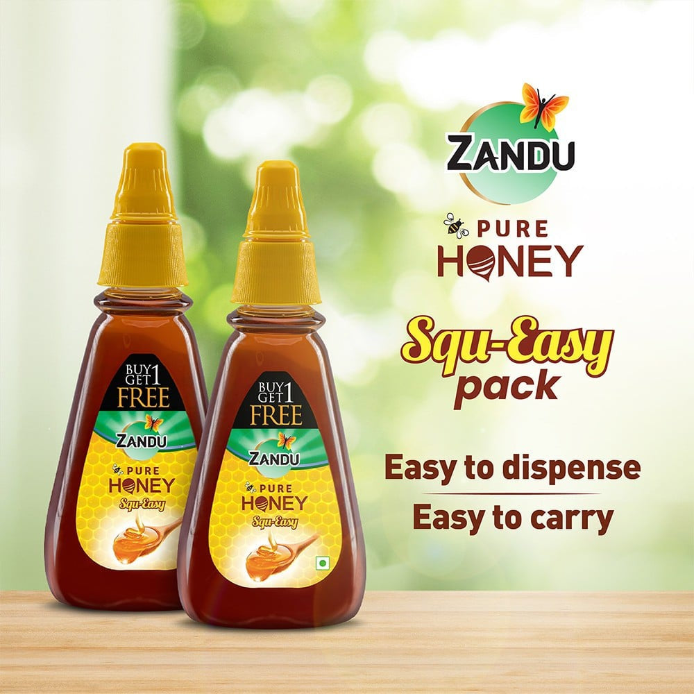Zandu Pure Honey - Buy 1 Get 1 Free : 2 x 400 g