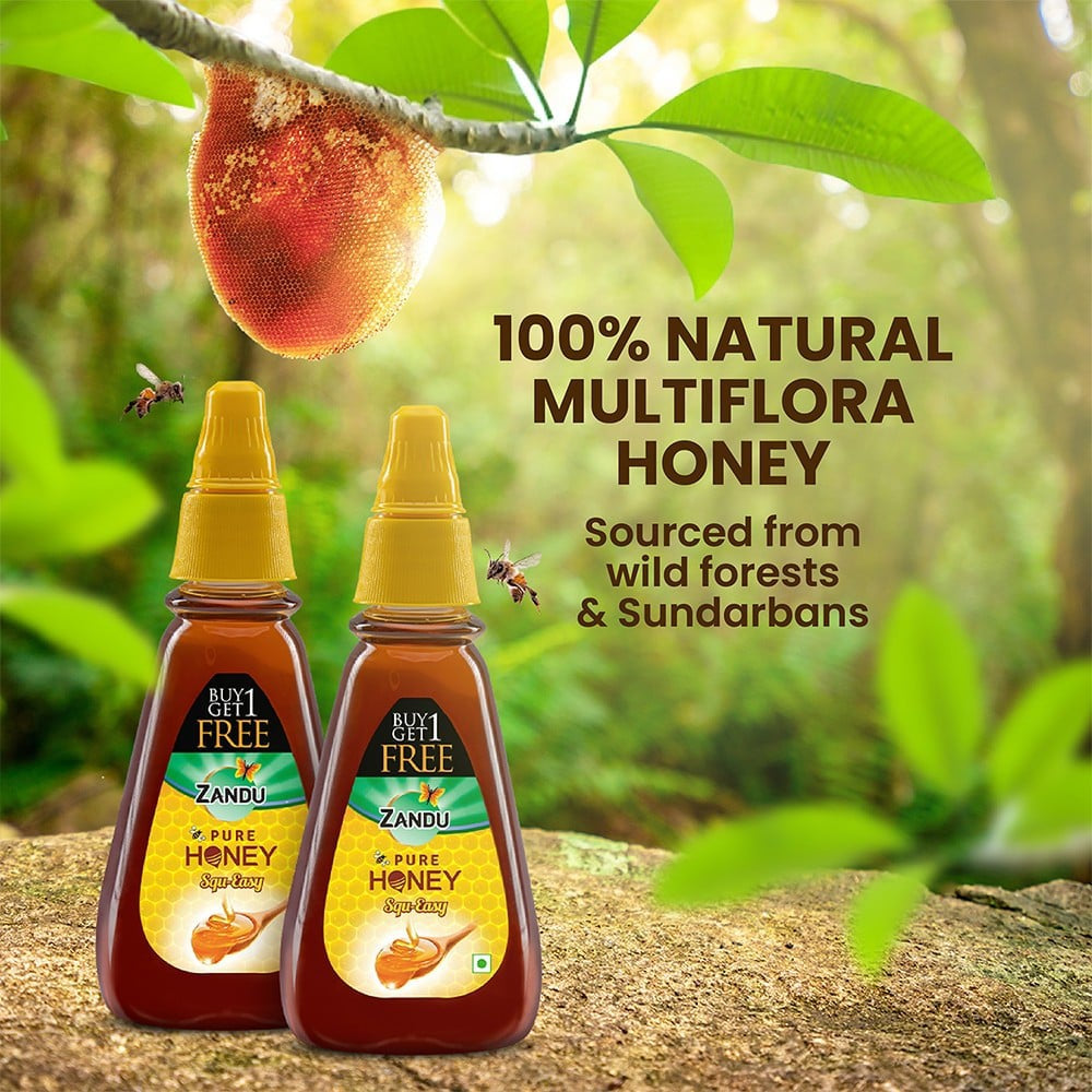 Zandu Pure Honey - Buy 1 Get 1 Free : 2 x 400 g